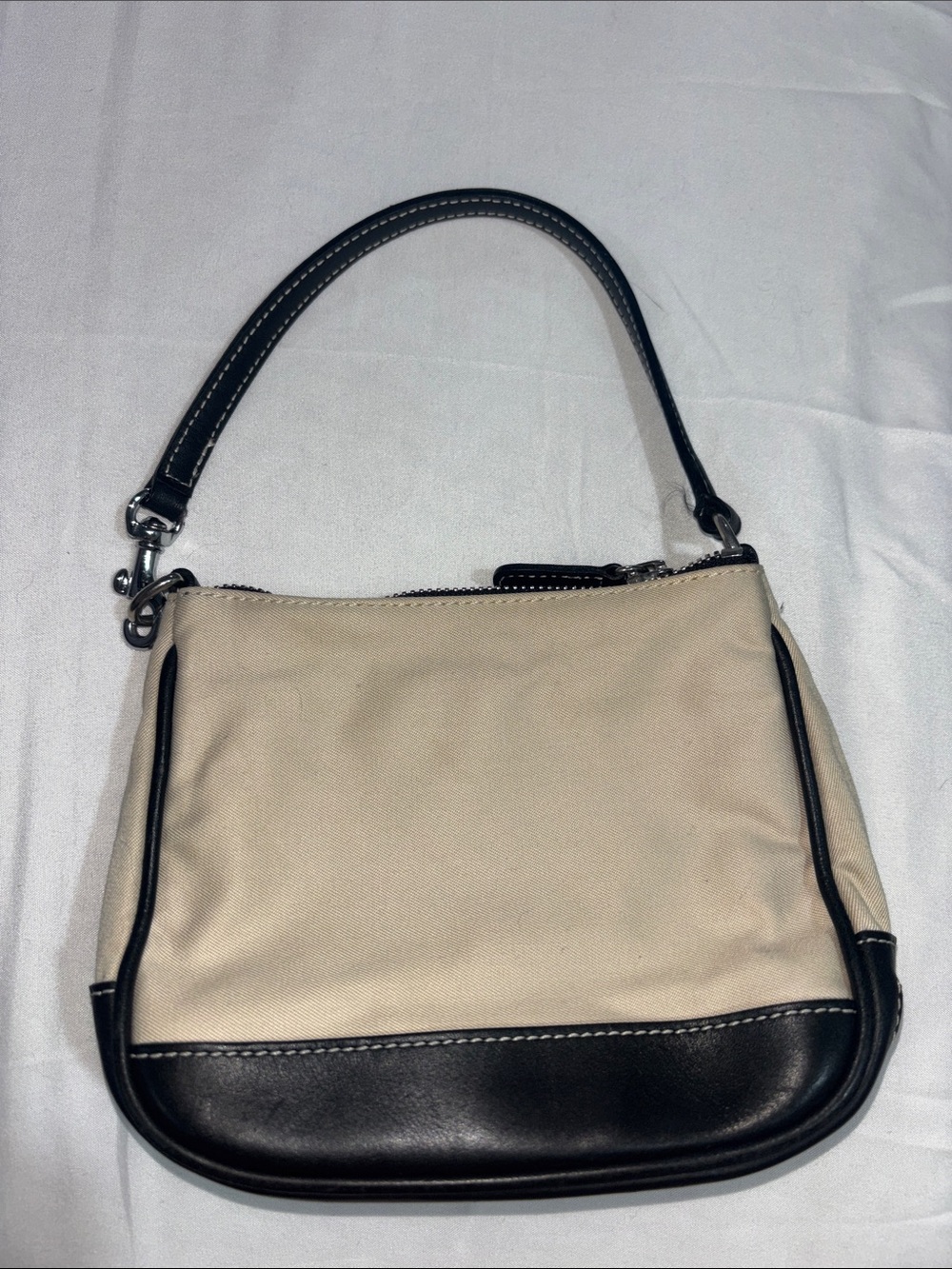 Coach Demi Hamptons Canvas and leather exterior